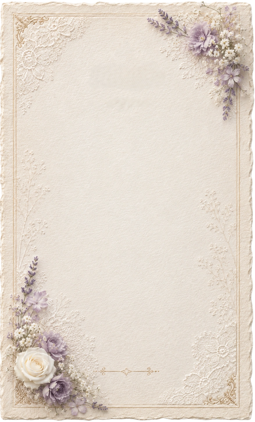 Wedding invitation inner card